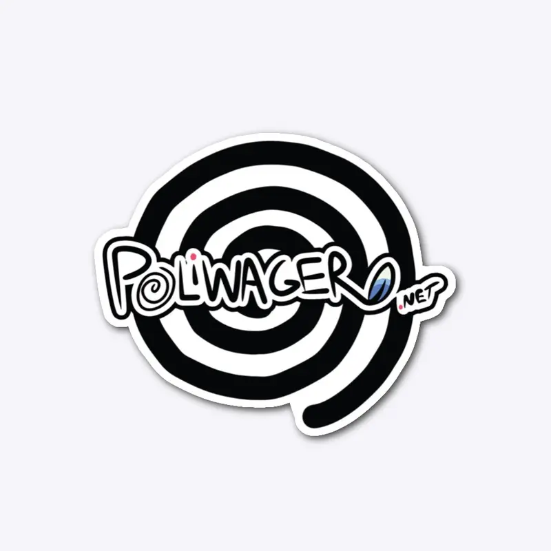 Poliwager.net Spiral Sticker