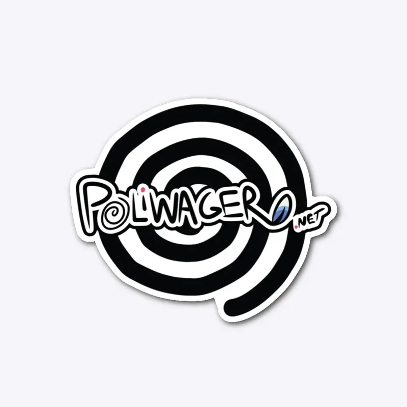 Poliwager.net Spiral Sticker